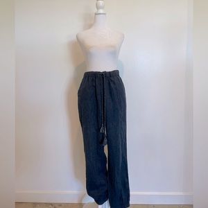 Madewell Relaxed Pants Woven Fabric Size Medium Blue